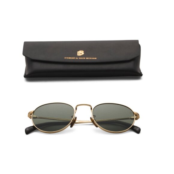 DAVID BECKHAM Gold 51mm Designer Sunglasses